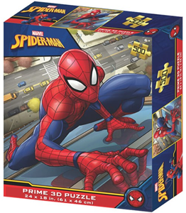 Afbeelding van het spel 3D Image Puzzel - Spiderman Climb (500 stukjes)