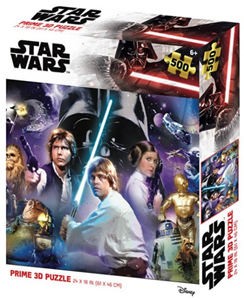 Afbeelding van het spelletje 3D Image Puzzel - Star Wars Ensemble Darth Vader (500 stukjes)