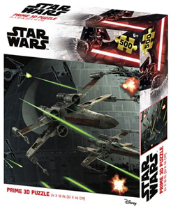 Afbeelding van het spelletje 3D Image Puzzel - Star Wars X-wing Fighter (500 stukjes)
