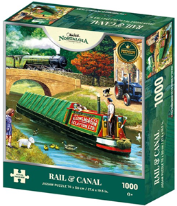Afbeelding van het spelletje Rail & Canal - Nostalgia Puzzel (1000 stukjes)