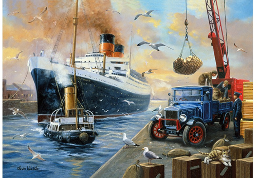 Entering Port - Nostalgia Puzzel (1000 stukjes)-2