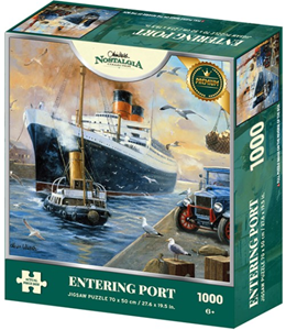 Afbeelding van het spelletje Entering Port - Nostalgia Puzzel (1000 stukjes)