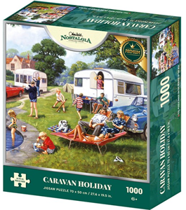 Afbeelding van het spelletje Caravan Holiday - Nostalgia Puzzel (1000 stukjes)