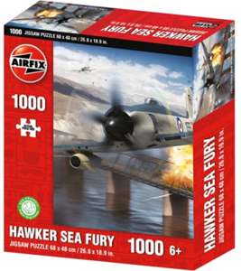 Afbeelding van het spelletje Hawker Sea Fury - Airfix Puzzel (1000 stukjes)