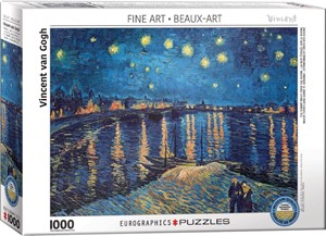 Afbeelding van het spelletje The Starry Night Over The Rhone - Vincent van Gogh Puzzel (1000 stukjes)