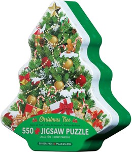 Afbeelding van het spelletje Christmas Tree Tin Puzzel (550 stukjes)