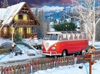VW Christmas Bus Tin Puzzel (550 stukjes)-2
