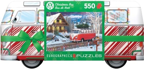 VW Christmas Bus Tin Puzzel (550 stukjes)