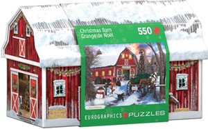 Afbeelding van het spelletje Christmas Barn Tin Puzzel (550 stukjes)