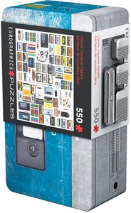Afbeelding van het spelletje Classic Cassette - Plater Tin Puzzel (550 stukjes)