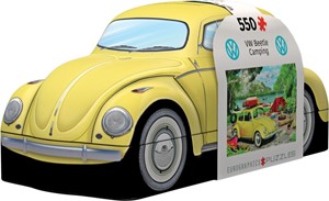 Afbeelding van het spelletje VW Beetle - Camping Tin Puzzel (550 stukjes)
