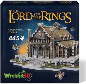 Wrebbit 3D Puzzel Lord of the Rings Edoras Golden Hall 445 stukjes