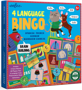 Afbeelding van het spelletje 4 Language Bingo