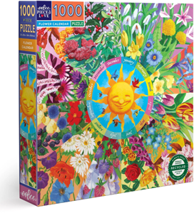 Afbeelding van het spelletje Flower Calendar Puzzel (1000 stukjes)
