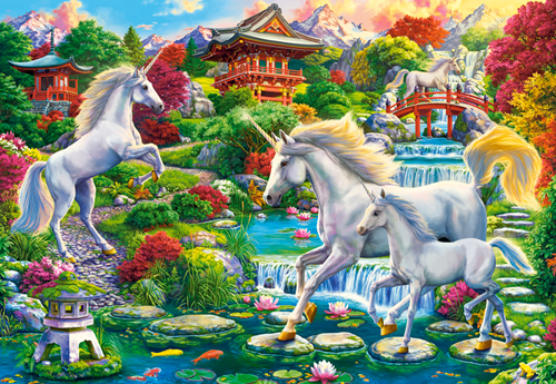 Unicorn Garden Puzzel (1500 stukjes)-2