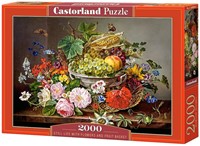 Still Life with Flowers and Fruit Basket Puzzel (2000 stukjes)