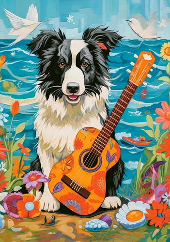 Collie - Guitar and the Sea Puzzel (500 stukjes)-2