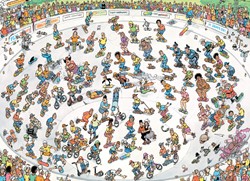 Jan van Haasteren - Skateboarden In De Bowl Puzzel (2000 Stukjes)
