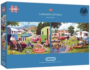 Afbeelding van het spelletje Caravan Outings Puzzel (2 x 500 stukjes)