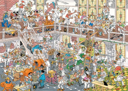 Jan van Haasteren - Hoe Je Niet Moet Klussen Puzzel (2x1000 stukjes)-3