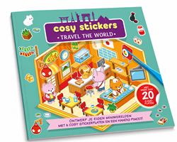 Cozy Stickers - Travel The World Stickers & Kleurboek