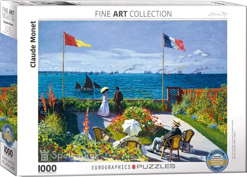 Claude Monet - Garden at Sainte-Adresse Puzzel (1000 stukjes)