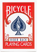 Bicycle Pokerkaarten - 807 Classic Tuck Rider Back Standard Index Rood