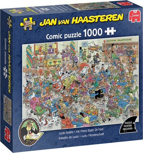 Jan van Haasteren - NK Mens Erger Je Niet Puzzel (1000 stukjes)