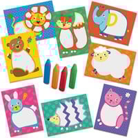 SES - My First Krijtjes Dieren Kaarten-2