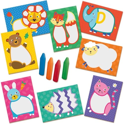 SES - My First Krijtjes Dieren Kaarten-2