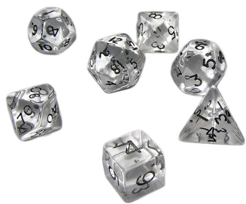 Doorzichtige Polydice Set