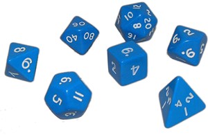 Afbeelding van het spel Blauwe Polydice Set