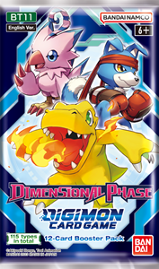Afbeelding van het spelletje Digimon TCG - Dimensional Phase Boosterpack