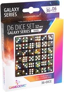 Afbeelding van het spelletje D6 Dice Set - Galaxy Series Mars (36 stuks)