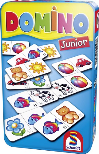 Domino Junior in tin box pocketeditie (Tin ingedeukt)