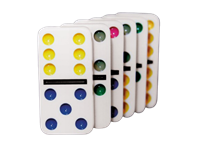 Domino Dubbel 6 Kleur Tin-2