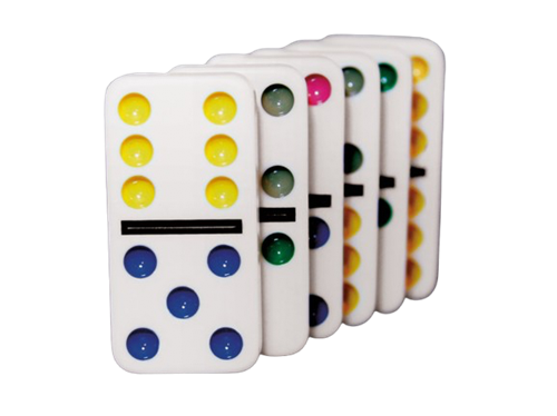 Domino Dubbel 6 Kleur Tin-2