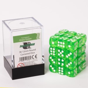 Adc Blackfire Doorzichtige Dobbelstenen 12Mm Grasgroen 36 Stuks adc blackfire kopen in de aanbieding