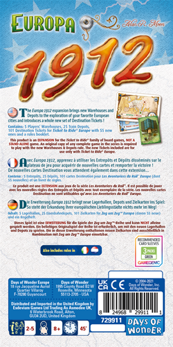Ticket To Ride - Europa 1912 Uitbreiding-3