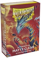 Dragon Shield Sleeves - Japanese Matte Clear (60 stuks)