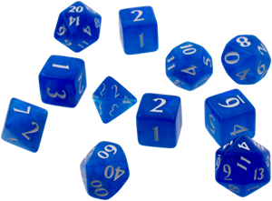 Afbeelding van het spel Eclipse Dobbelstenen Blauw (11 stuks)