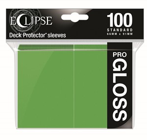 Afbeelding van het spel Standard Sleeves Gloss Eclipse - Lime Groen (100 stuks)