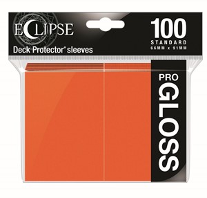 Afbeelding van het spel Standard Sleeves Gloss Eclipse - Oranje (100 stuks)