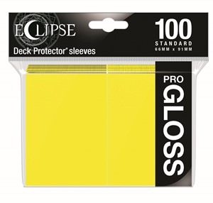 Afbeelding van het spel Standard Sleeves Gloss Eclipse - Geel (100 stuks)