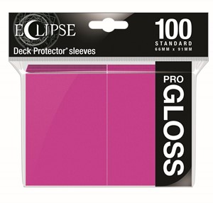 Afbeelding van het spelletje Standard Sleeves Gloss Eclipse - Roze (100 stuks)