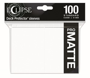 Afbeelding van het spelletje Standard Sleeves Matte Eclipse - Wit (100 stuks)