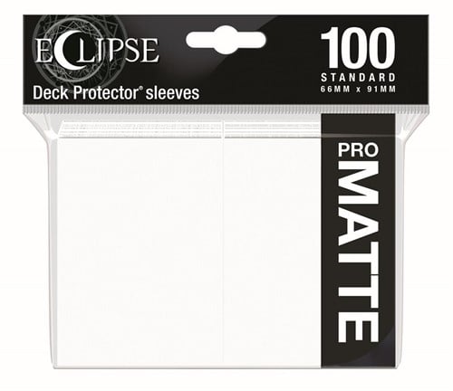 Standard Sleeves Matte Eclipse - Wit (100 stuks)