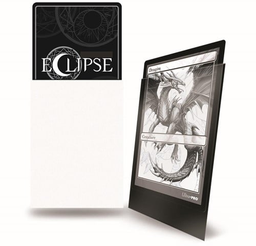 Standard Sleeves Matte Eclipse - Wit (100 stuks)-2