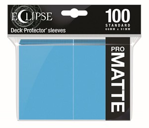 Afbeelding van het spelletje Standard Sleeves Matte Eclipse - Licht Blauw (100 stuks)