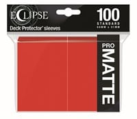 Standard Sleeves Matte Eclipse - Rood (100 stuks)